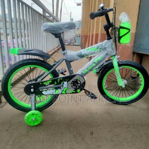 Green Size 16" Kids Bikes With Training Wheels - thumbnail 2