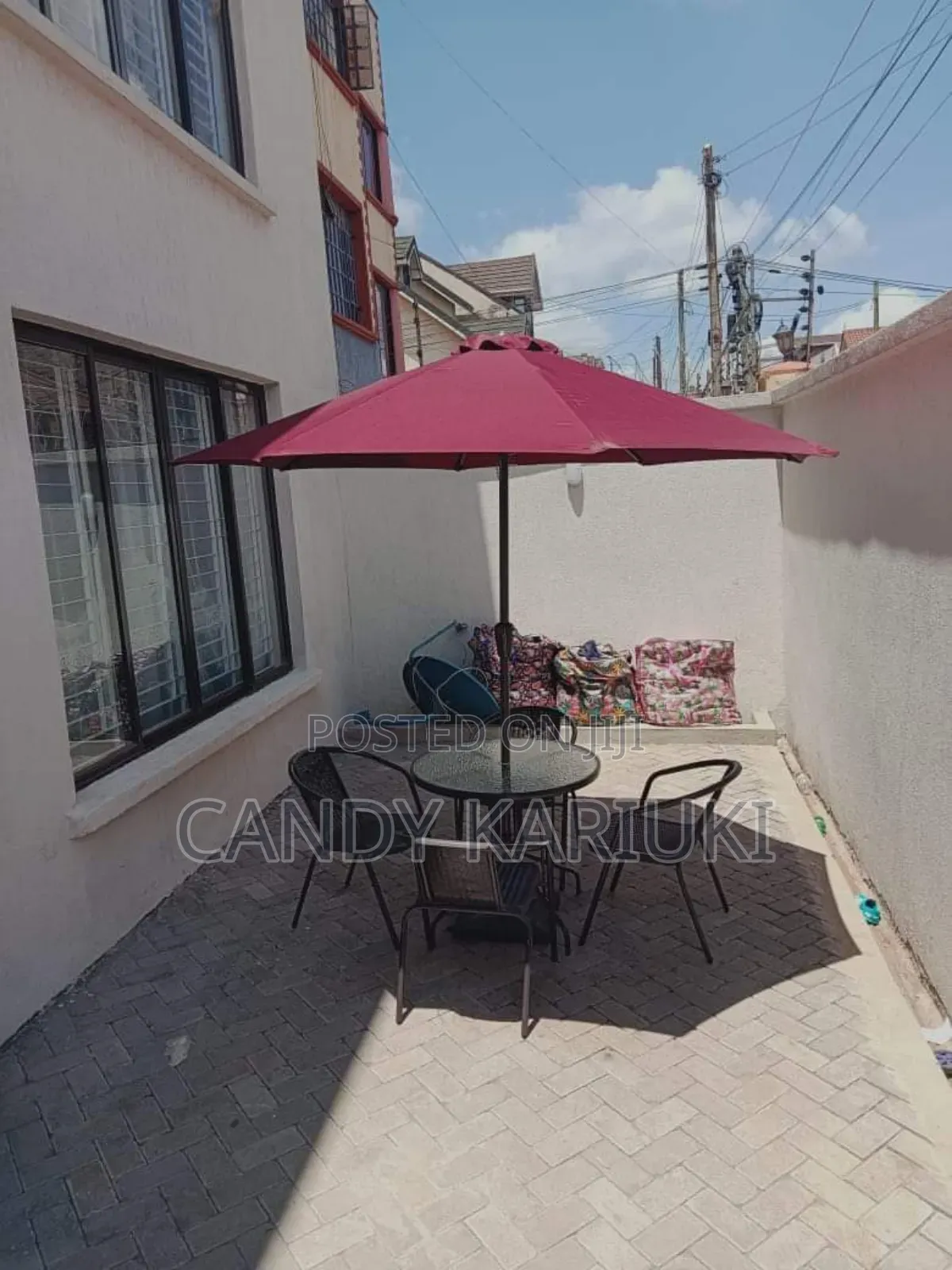 4 Seater Outdoor Set Plus Umbrella
