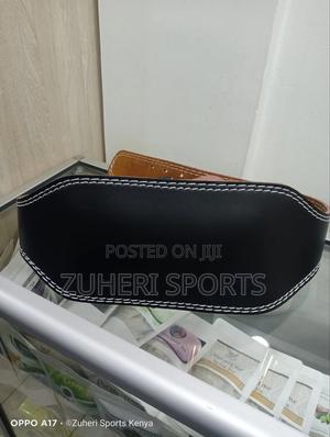 Leather Gym Belt Back Support for Squats Deadlifts Workouts - thumbnail 2