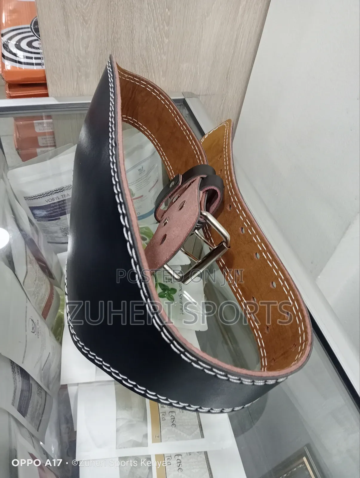 Leather Gym Belt Back Support for Squats Deadlifts Workouts