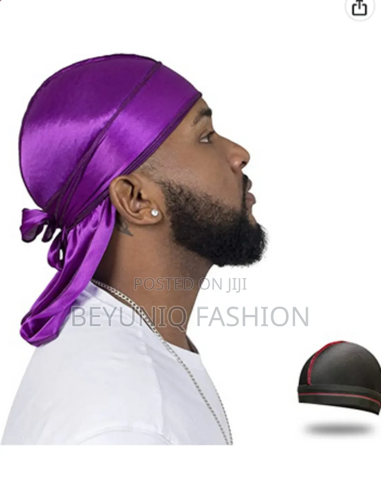 A Set of Silk Durag + Wave Cap - Quality Guaranteed
