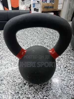 10kg Cast Iron Kettlebell Black Heavy Duty