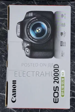 Canon Eos 2000d 18-55mm Lens New Sealed in a Shop