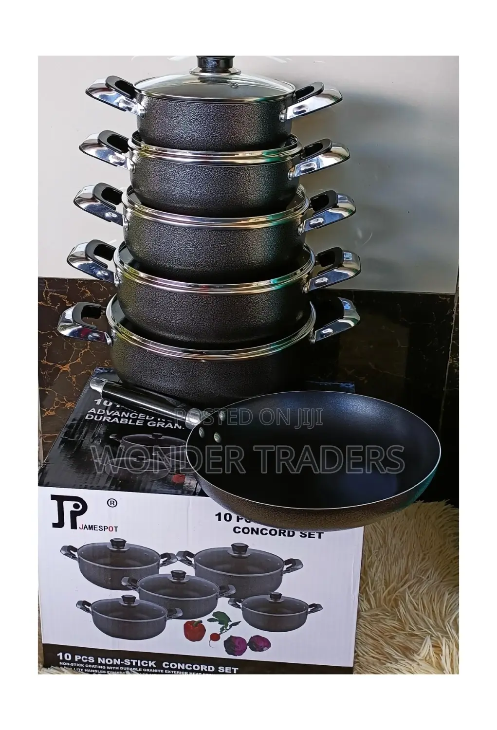 10 PCS Jp Non Stick Sufurias- Cookware- Cookware