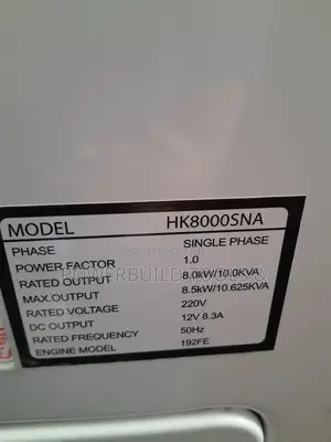 10kva Single Phase Hisaki Generator