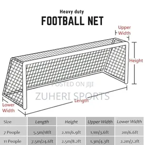 Football Nets 7 Aside Heavy Duty Weather Resistant