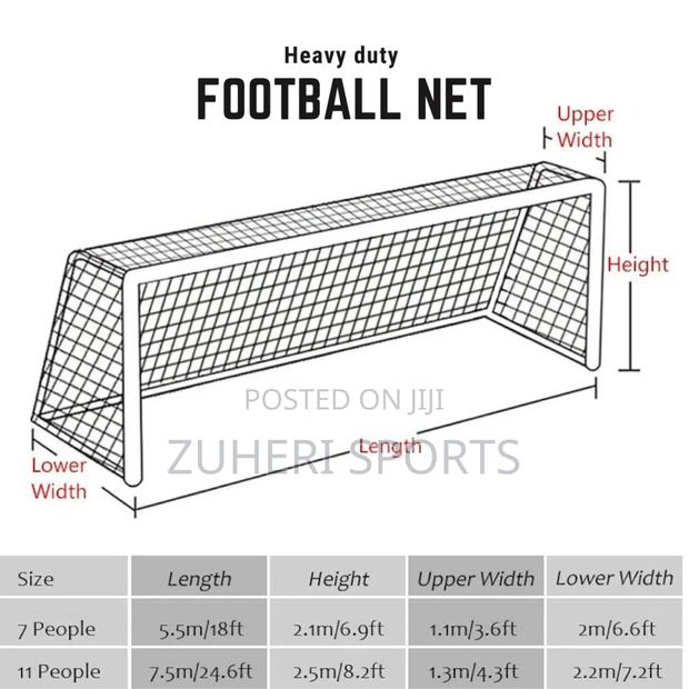 Football Nets 11 Aside Heavy Duty Heat Resistant Waterproof