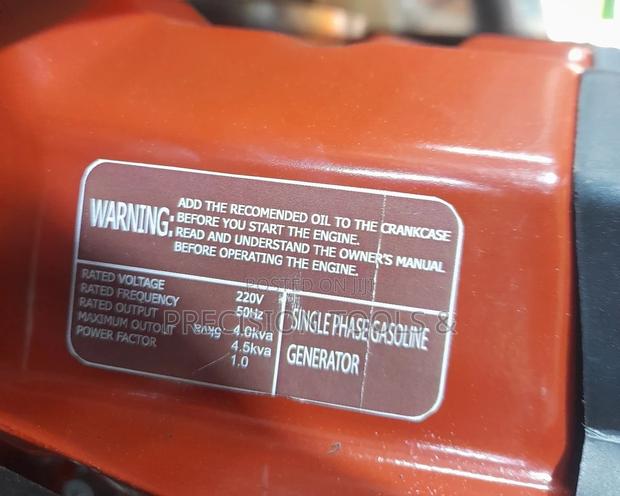 Honda Gasoline Generator 4.5kva - thumbnail 3