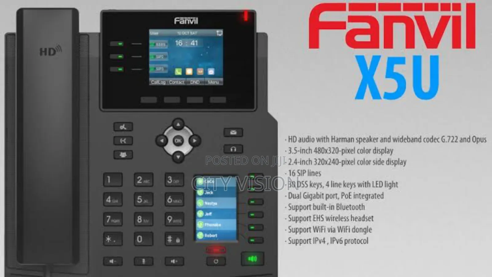 Fanvil X5u High-End Voip Executive Desk Phone