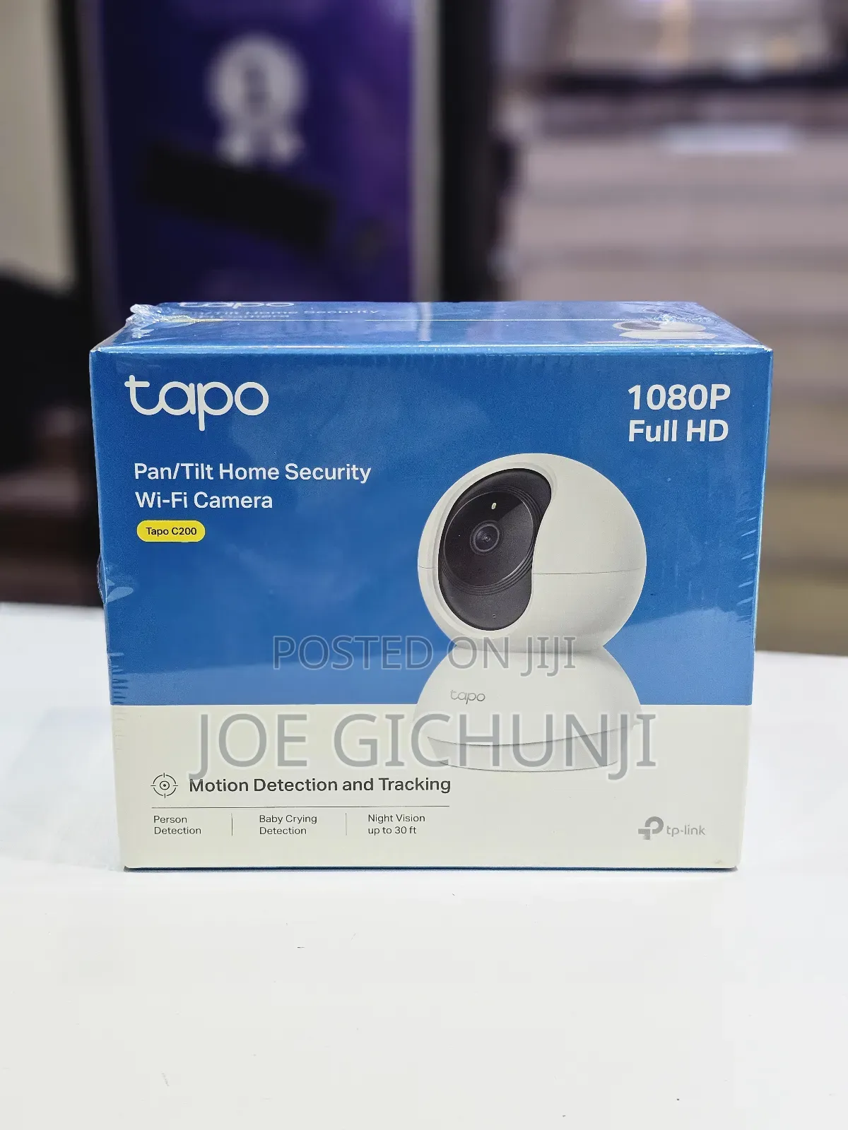 Tp-Link Tapo C200 Pan/Tilt Home Security Wi-Fi Camera –White