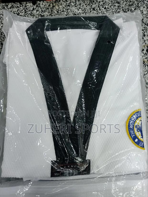 Adult Taekwondo Uniform With White Belt - main view