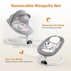Grey Foldable Kids Musical Durable Baby Bouncer - thumbnail 2