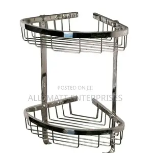 Silver Corner Shelf