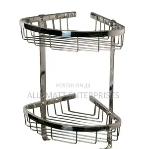 Silver Corner Shelf
