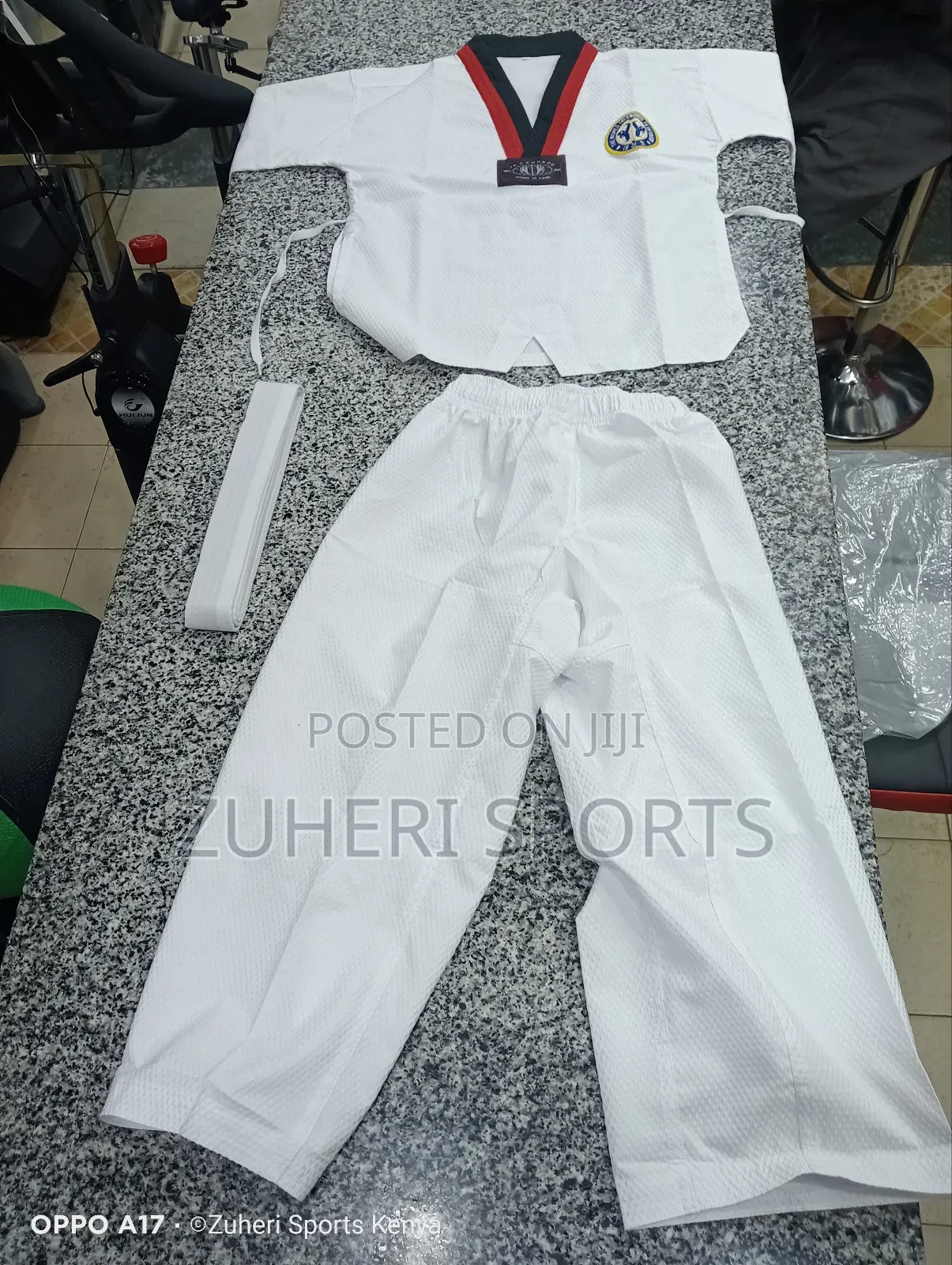 Adult Taekwondo Uniform With White Belt