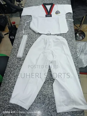 Adult Taekwondo Uniform With White Belt