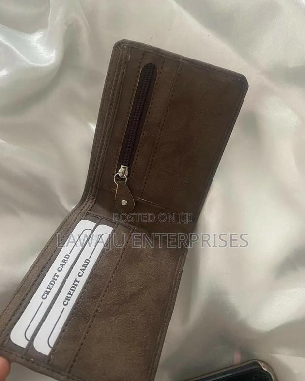 Dark Brown Denim Wallet - thumbnail 3