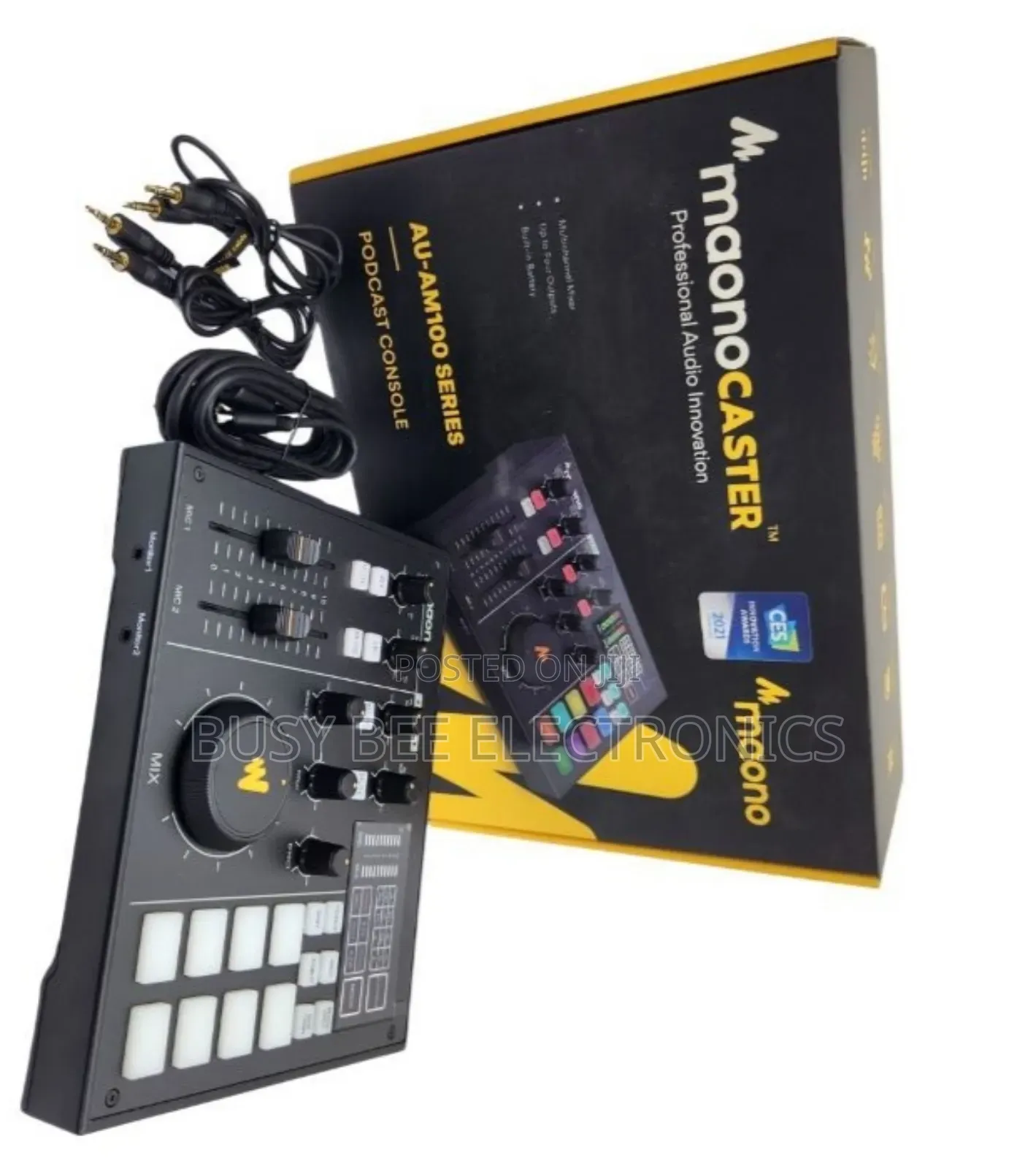 Maono AM100 2 Person Podcast Mixer Audio Interface