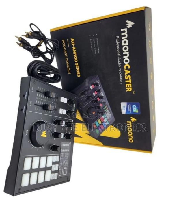 Maono AM100 2 Person Podcast Mixer Audio Interface