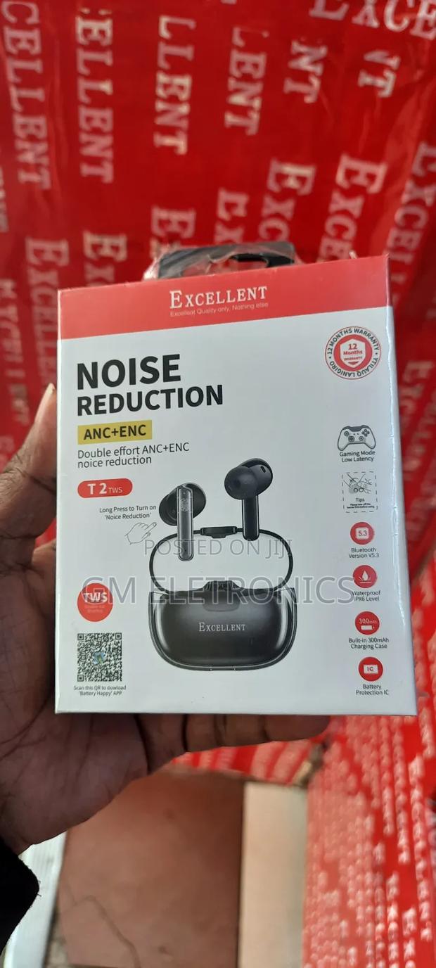 Excellent T2 TWS Wireless Earbuds.(Black) - main view