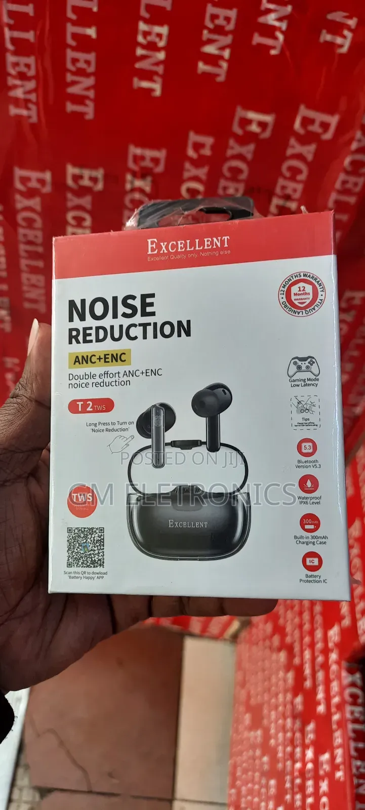 Excellent T2 TWS Wireless Earbuds.(Black)