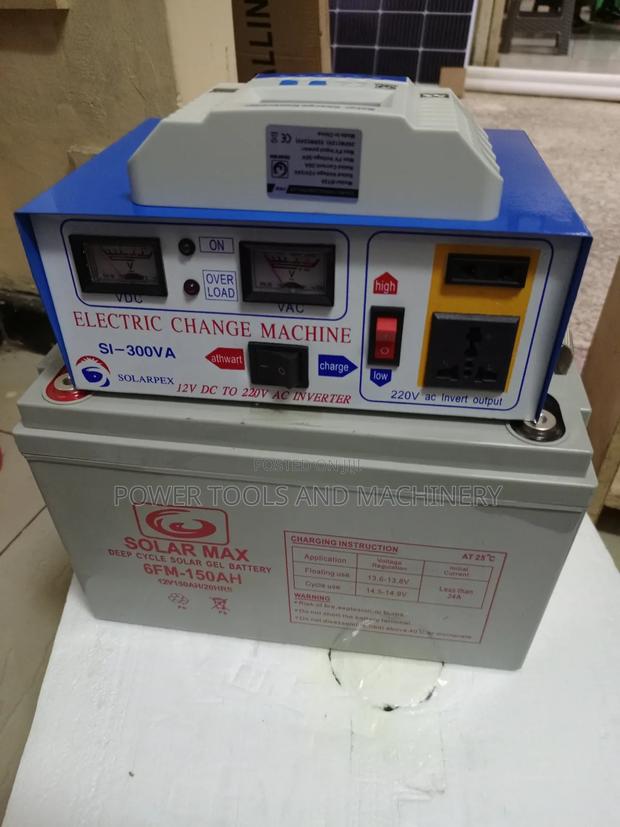 150ah Solar Battery Plus 300av Inverter Plus 20ah Controller - main view