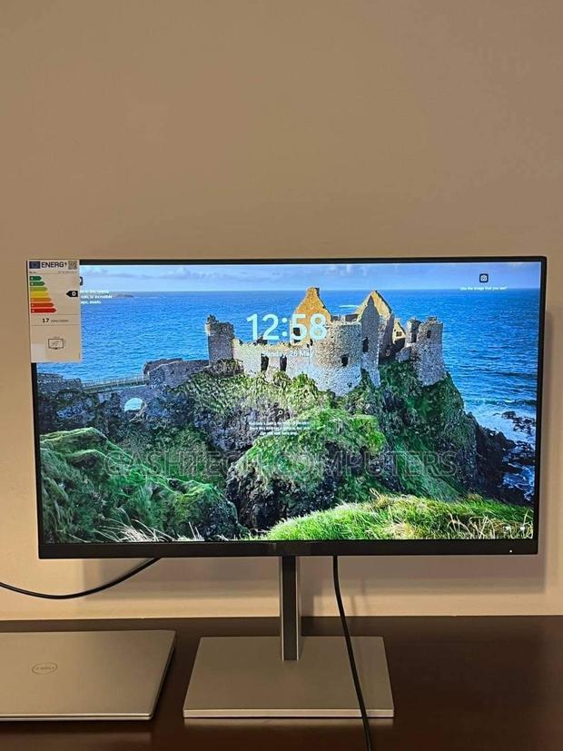 Hp E27 G5 27" FHD Monitor Black in Color.