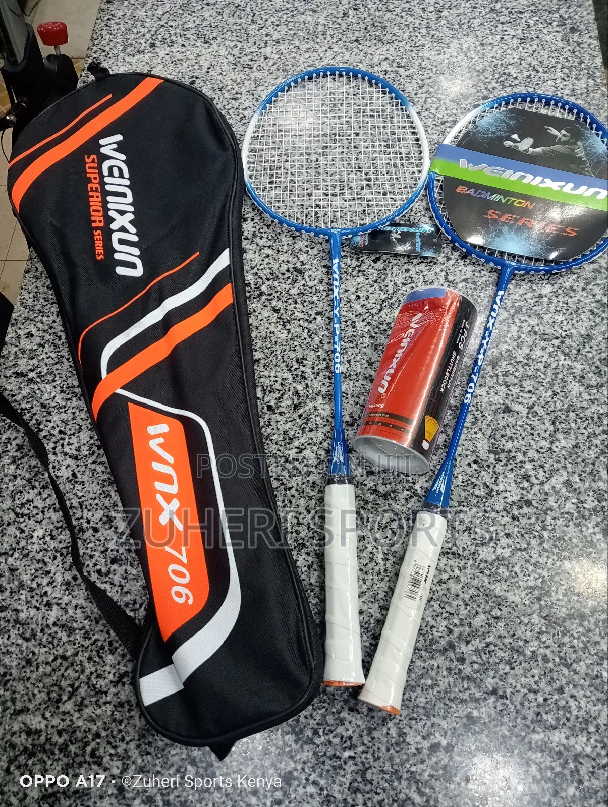 Badminton Racket Set (Professional) 2 Rackets 3 Shuttlecorks