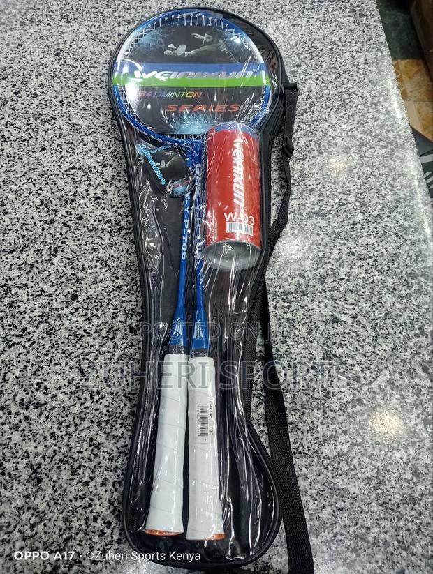 Badminton Racket Set (Professional) 2 Rackets 3 Shuttlecorks - thumbnail 2