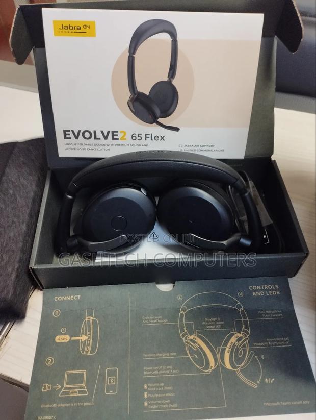 Jabra Evolve2 65 Flex Bluetooth Headphones - main view