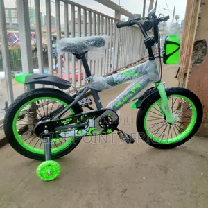 Green Size 16" Bike for Kids With Adjustable Seat