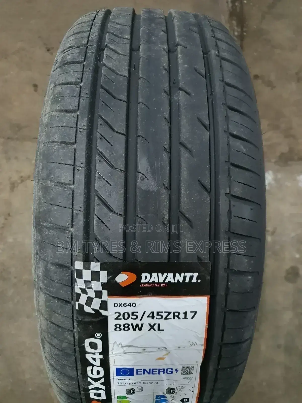 205 /45 R17 Davanti Tyres.