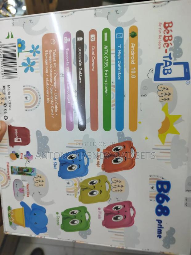 B68 Bebe Tab Kids Tablet With Inbuilt Apps And Games - main view