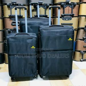 Black 3in1 Fabric Laxurious Suitcase Travelling Briefcase - thumbnail 2