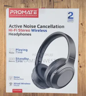 Promate Wireless Headphones, Hi-Fi Active Noise Cancelling