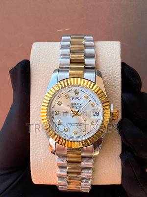 White Display Rosegold Rolex Watch - thumbnail 2
