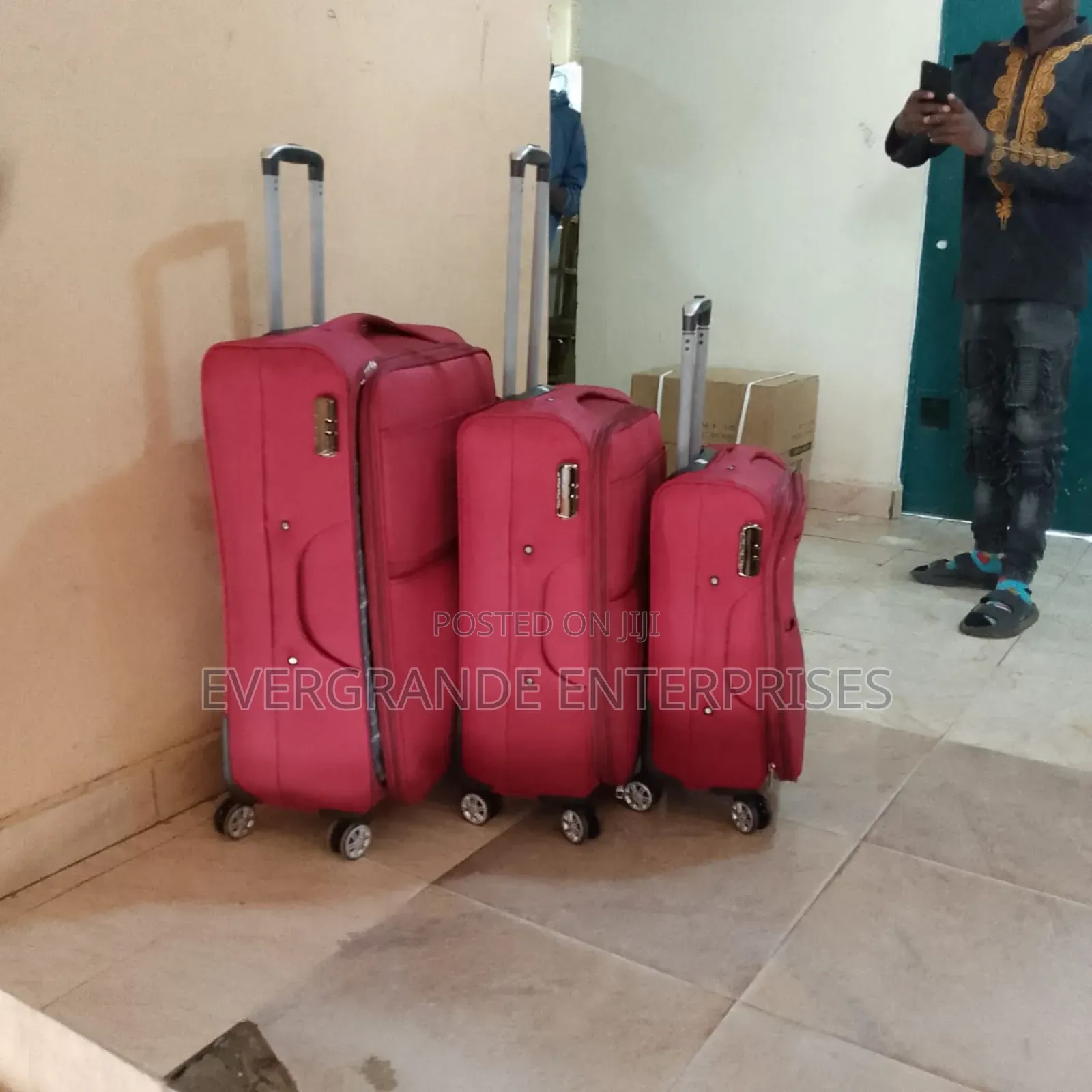 Suitcase Bag 3 In1 ,Luxurious Fibre Suitcase