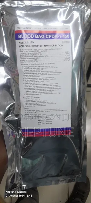 Single Blood Bag Collection 450ml