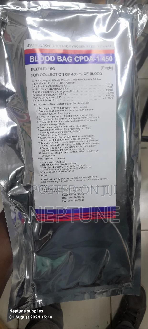 Single Blood Bag Collection 450ml