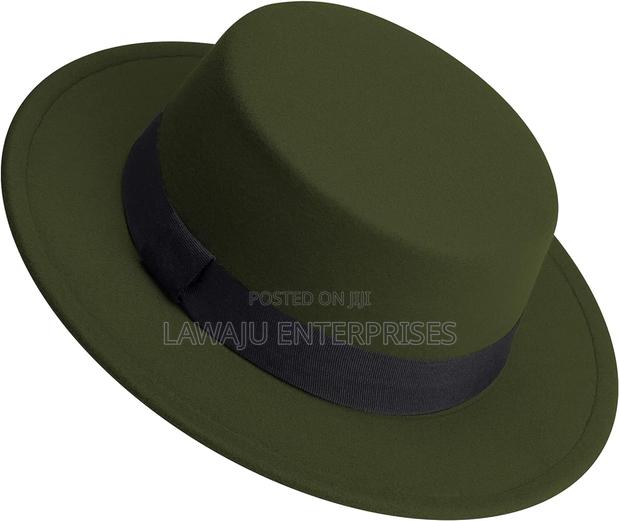 Fashion Wide Brim Flat Top Jazz Hat
