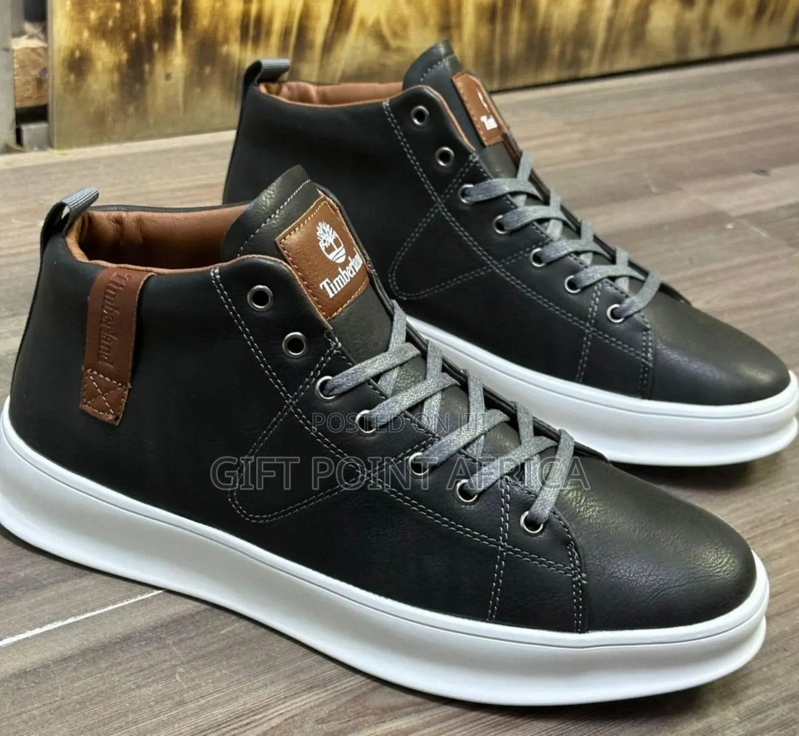 Leather Smart Casual High Cut for Men