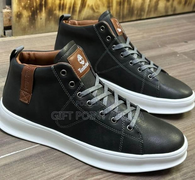 Leather Smart Casual High Cut for Men