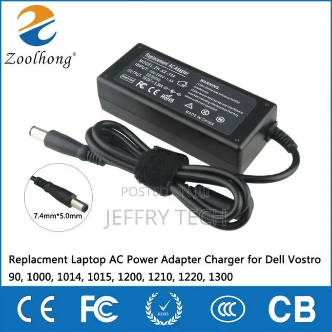 65W 19.5V 3.34A Laptop Adaptor Charger for Dell Inspiron 11