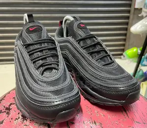 Airmax 97 Sneakers >Airmax 97 Black University Red