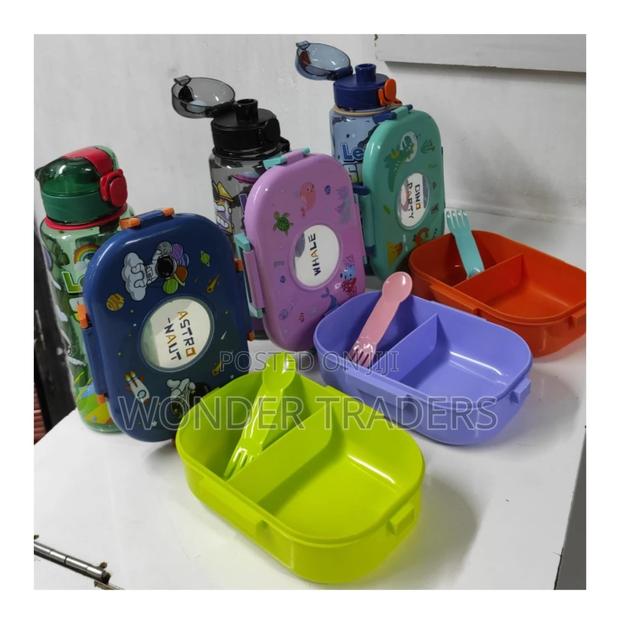 Combo Kids Cartoon Themed Partitioned Snack Box - main view