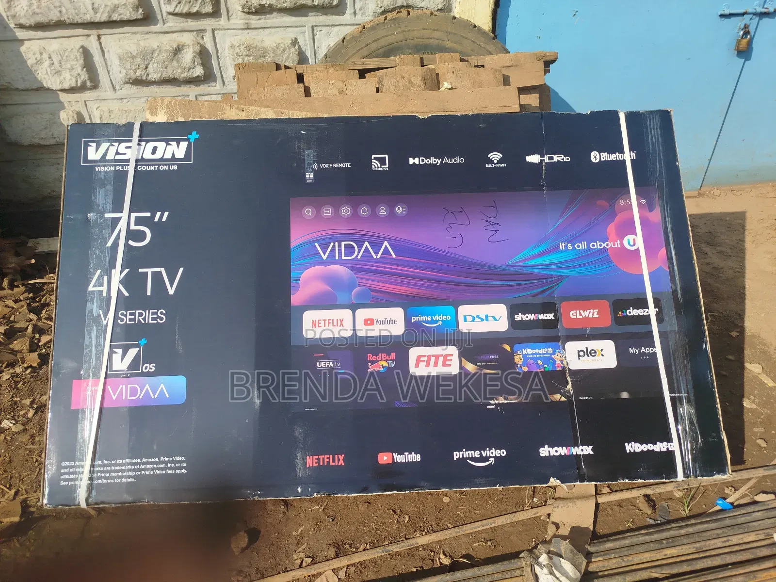 Vision Plus 75 Inch Frameless V+ OS Smart TV (VP8875KV