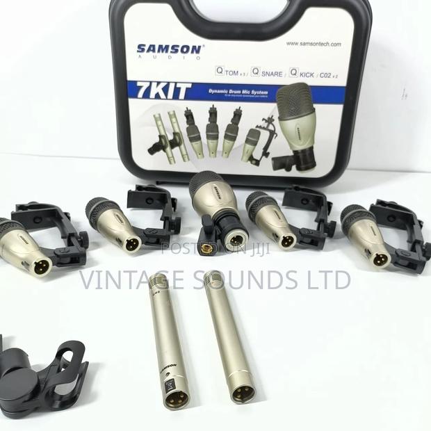 Samson 7kit 7-Piece Drum Microphone Set / Brand New