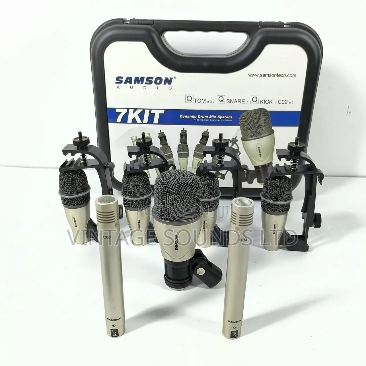 Samson 7kit 7-Piece Drum Microphone Set / Best Quality Mics