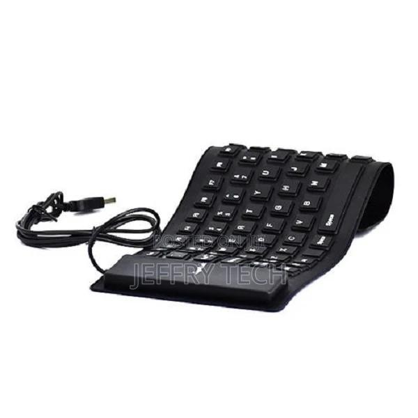 Generic Flexible Silicone Keyboard – Black