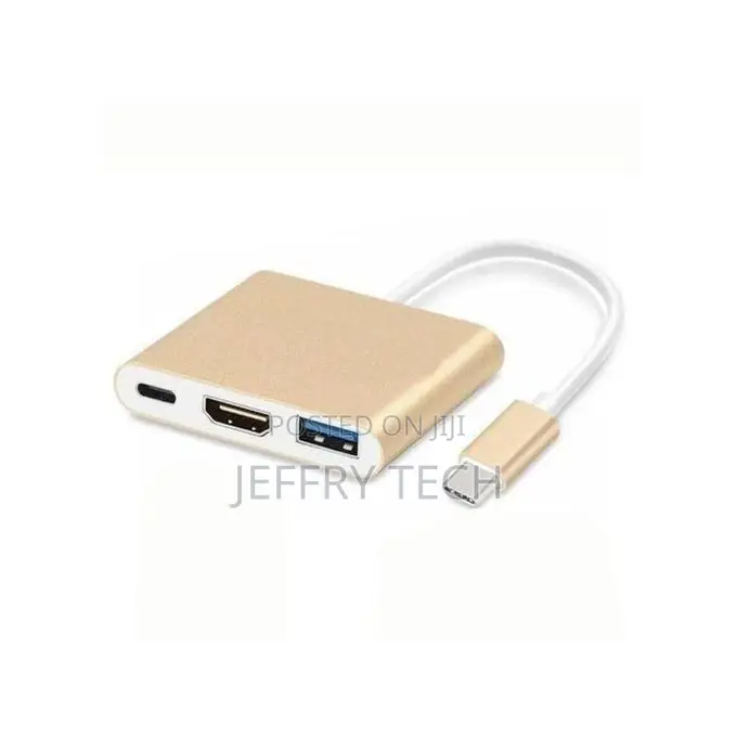 Generic Hub Adaptateur USB 3.1 Type C 3 en 1 À USB-C HDMI